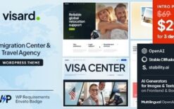 Visard (v1.5.0) Immigration Center & Travel Agency WordPress Theme