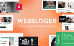Webbloger v1.3.0 Multipurpose Blog WordPress Theme