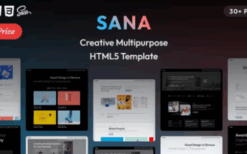 Sana (v1.1) Creative Multipurpose HTML5 Template