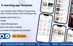 LearnUp UI App Template v1.0 Multi-Platform Programming Courses in Flutter (Android, iOS)| StudySage App