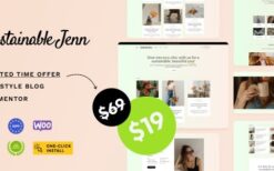 Sustainable Jenn v1.0.1 Eco Lifestyle Blog WordPress Theme