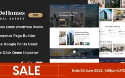 Dehomes v1.0 Single Real Estate WordPress Theme