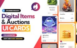 Struninn v1.0.0 Digital Items and Auctions – UI Cards for Elementor
