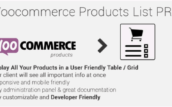 Woocommerce Products List Pro v1.1.29