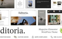 Editoria v1.0.7 Newspaper & Magazine WordPress Theme