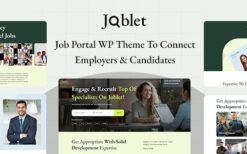 Joblet v1.0 Job Recruitment Services WordPress Theme