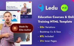Ledu v1.2 Education Courses & Online Training Bootstrap 5 Template