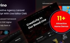 Arino v3.1 Creative Agency Laravel Script With Live Editor CMS