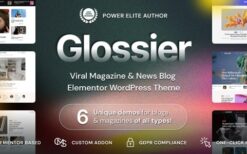 Glossier v1.1.1 Newspaper & Viral Magazine WordPress Theme