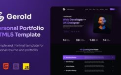 Gerold (v1.0) Personal Portfolio HTML Template