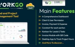 WorkGo SaaS v6.1 Lead and Project Management Tool
