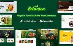 Botanica v1.2.0 Food & Drinks Tailwind CSS WooCommerce Theme