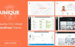 Unique v2.8.0 Resume Theme