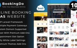 BookingDo SaaS (v3.6) Multi Business Appointment Scheduling & Service Booking Website Builder