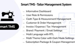 Smart TMS SaaS v1.1 Tailor Management System