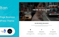 Sultan v2.1 One Page Business WordPress Theme