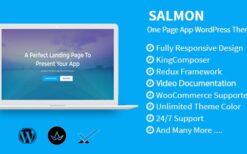Salmon v1.7 One Page App WordPress Theme