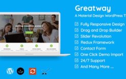 Greatway v2.0 Material Design WordPress Theme