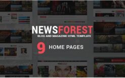 NewsForest v2.0 Magazine / Blog HTML Template + RTL