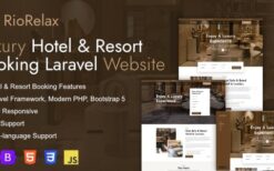 RioRelax v1.8.4 Laravel Luxury Hotel & Resort Booking Website