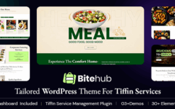 Bitehub (v1.3) Tiffin & Food Delivery WordPress Theme