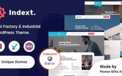 Indext (v2.3) Industrial Business WordPress Theme
