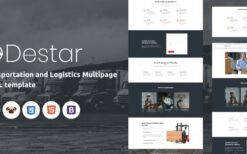 Destar v1.0 Transportation and Logistics HTML5 Template