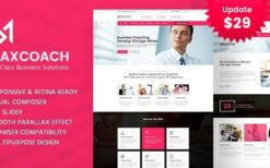 Maxcoach v2.1 Business Consulting WordPress Theme