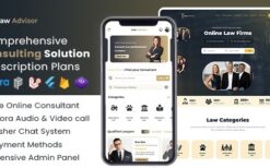 LawAdvisor v1.0.2 Seamless Tele-Advisory Platform & Virtual Legal Services with Flutter Apps, Web & Admin