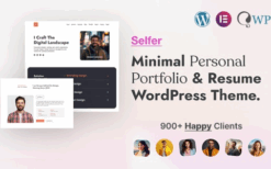 Selfer (v2.0.3) Minimal Personal Portfolio WordPress Theme