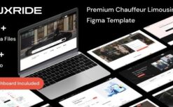Luxride v1.0 Chauffeur Limousine Car Hire Figma Template