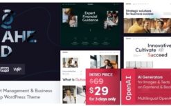 GoAhead v1.5.0 Business Startup WordPress Theme