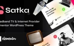 Satka v1.09 Satellite TV & Internet Provider WordPress Theme