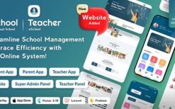 Teacher Flutter App v3.1 eSchool Virtual School Management System