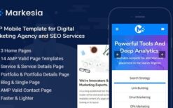 Markesia v1.0 AMP Mobile Template for SEO & Digital Marketing Agency