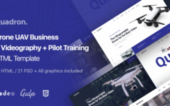 Quadron (v1.1) Drone UAV Business & Videography HTML Template