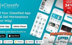 eClassify v2.0.0 Classified Buy and Sell Marketplace Flutter App with Laravel Admin Panel