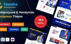 Hendre v1.0 Repaire, Plumbing & Handyman Services WordPress Theme