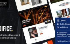 Edifice (v1.8.0) Construction & Building WordPress Theme