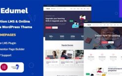 Edumel v1.0 Education LMS WordPress Theme