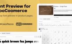 TW Font Preview for WooCommerce v1.0
