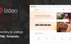 Listeo (v1.0) Directory & Listings HTML Template