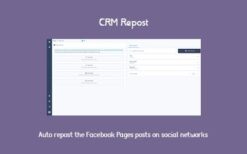 CRM Repost v0.0.5 Share Automatically Your Facebook Pages posts to Multiple Social Networks