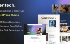Gentech v1.0.0 IT Solutions & Startup WordPress Theme