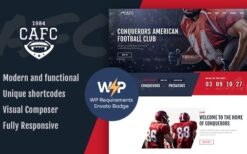Conquerors v1.2.13 American Football & NFL WordPress Theme