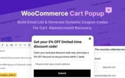 WooCommerce Cart Popup v1.0 For Cart Abandonment Recovery