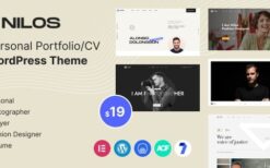 Nilos v1.0 Personal Portfolio WordPress Theme