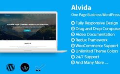 Alvida v1.3 One Page Business WordPress Theme