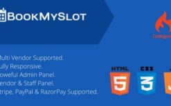 BookMySlot v1.2 – Multi Vendor Service Appointment & Event Booking PHP Software