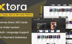 Xtora v1.1.0 Games TopUp, Store & Gift Cards Seller with Preorder Management